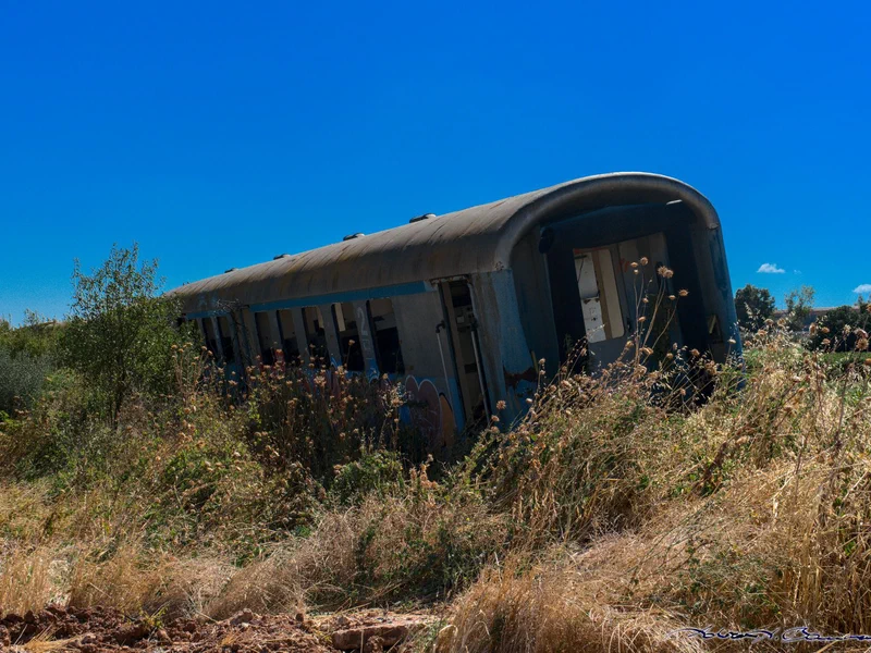 On the way to Delphi, I saw a train in a field. You know I couldn't just drive past...
